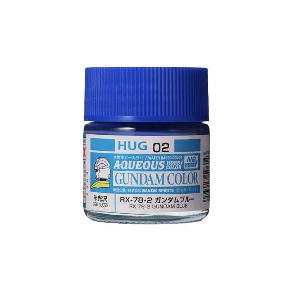 Mr. Hobby - AQUEOUS GUNDAM COLOR (10ml) RX-78-2 GUNDAM BLUE-HUG-02
