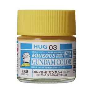 Mr. Hobby - AQUEOUS GUNDAM COLOR (10ml) RX-78-2 GUNDAM YELLOW-HUG-03