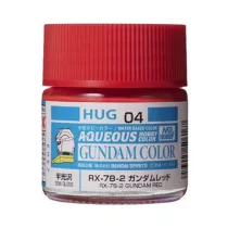 Mr. Hobby - AQUEOUS GUNDAM COLOR (10ml) RX-78-2 GUNDAM RED-HUG-04