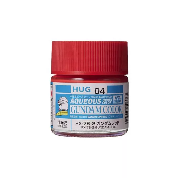 Mr. Hobby - AQUEOUS GUNDAM COLOR (10ml) RX-78-2 GUNDAM RED-HUG-04