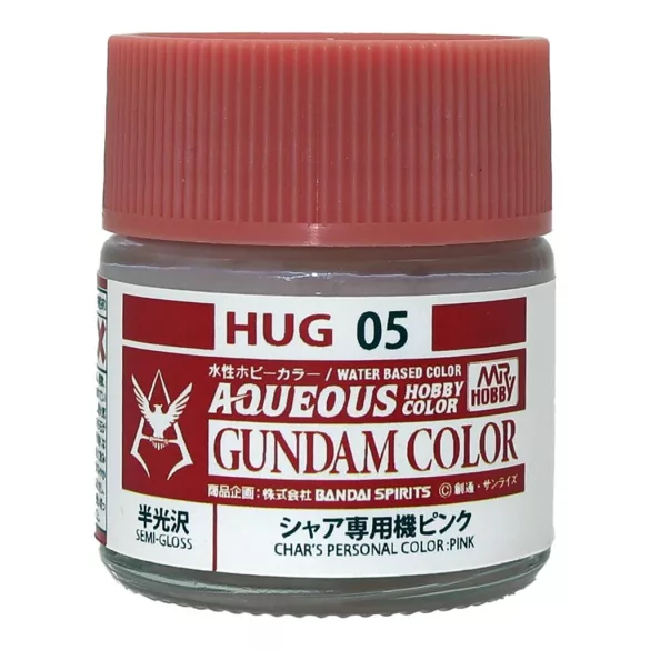 Mr. Hobby - AQUEOUS GUNDAM COLOR (10ml) PINK FOR CHAR AZNABLE-HUG-05