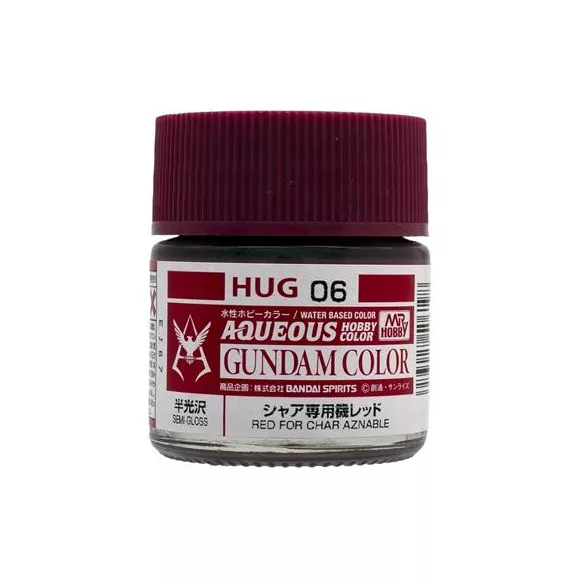 Mr. Hobby - AQUEOUS GUNDAM COLOR (10ml) RED FOR CHAR AZNABLE-HUG-06