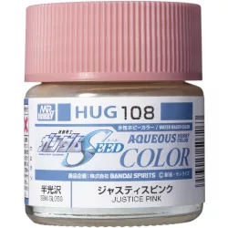 Mr. Hobby - AQUEOUS GUNDAM COLOR (10ml) JUSTICE PINK-HUG-108