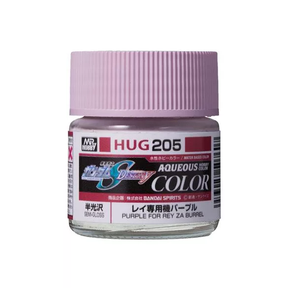 Mr. Hobby - AQUEOUS GUNDAM COLOR (10ml) PURPLE FOR REY ZA BURREL-HUG-205