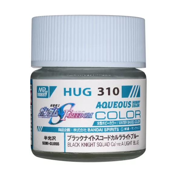 Mr. Hobby - AQUEOUS GUNDAM COLOR (10ml) BLACK KNIGHT SQUAD Cal-re A LIGHT BLUE-HUG-310