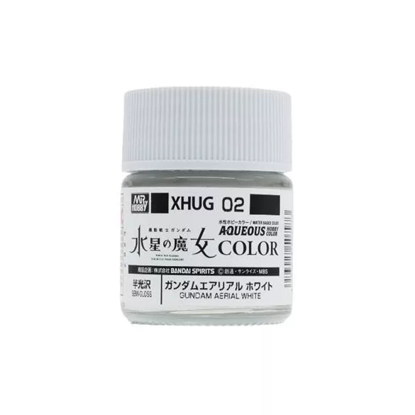 Mr. Hobby - AQUEOUS GUNDAM COLOR (10ml) GUNDAM AERIAL WHITE-XHUG-02