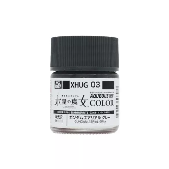 Mr. Hobby - AQUEOUS GUNDAM COLOR (10ml) GUNDAM AERIAL GRAY-XHUG-03