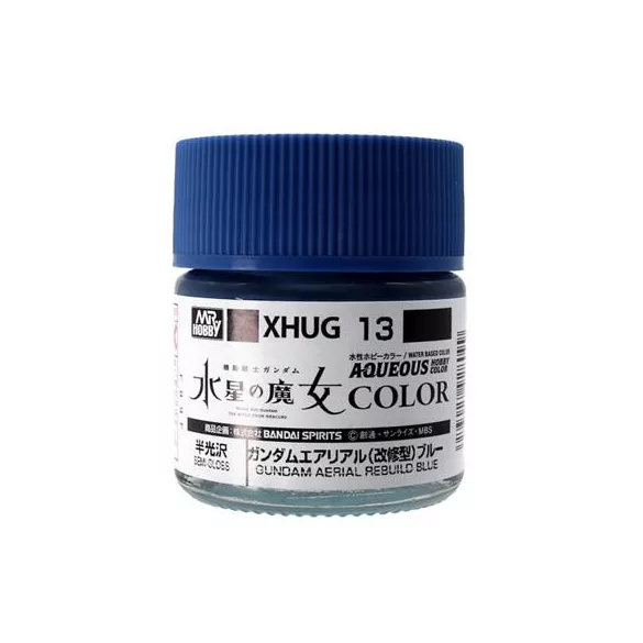 Mr. Hobby - AQUEOUS GUNDAM COLOR (10ml) GUNDAM AERIAL REBUILD BLUE-XHUG-13