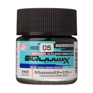 Mr. Hobby - AQUEOUS GUNDAM COLOR (10ml) GQuuuuuuX DARK GRAY-HGQ-05