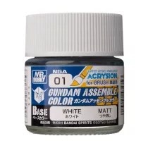Mr. Hobby - Acrysion GUNDAM ASSEMBLE COLOR (Base Color) (10 ml) White-NGA-01