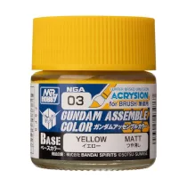 Mr. Hobby - Acrysion GUNDAM ASSEMBLE COLOR (Base Color) (10 ml) Yellow-NGA-03