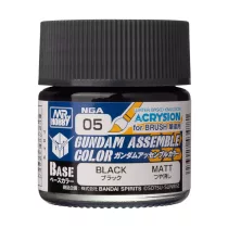 Mr. Hobby - Acrysion GUNDAM ASSEMBLE COLOR (Base Color) (10 ml) Black-NGA-05