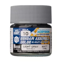 Mr. Hobby - Acrysion GUNDAM ASSEMBLE COLOR (Base Color) (10 ml) Light Gray-NGA-10