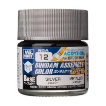 Mr. Hobby - Acrysion GUNDAM ASSEMBLE COLOR (Base Color) (10 ml) Silver-NGA-12
