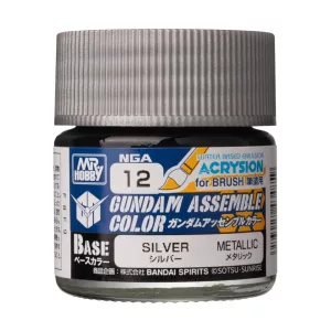 Mr. Hobby - Acrysion GUNDAM ASSEMBLE COLOR (Base Color) (10 ml) Silver-NGA-12
