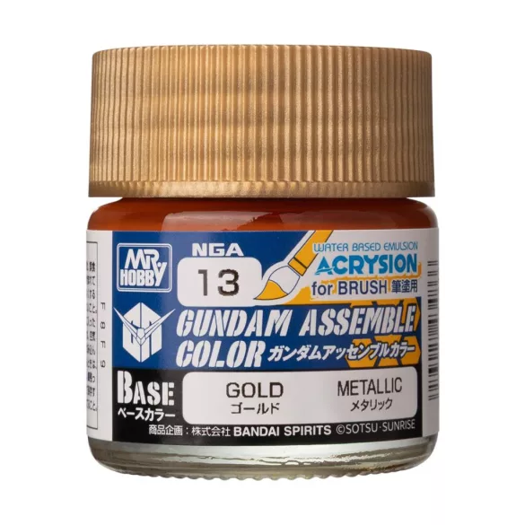 Mr. Hobby - Acrysion GUNDAM ASSEMBLE COLOR (Base Color) (10 ml) Gold-NGA-13