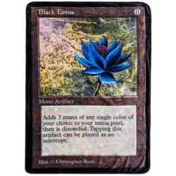 Magic: The Gathering - Single Sided Fleece Throw Blanket (45x60 Inch) - Black Lotus-SRE-CFB-MTG-LOTUS-C