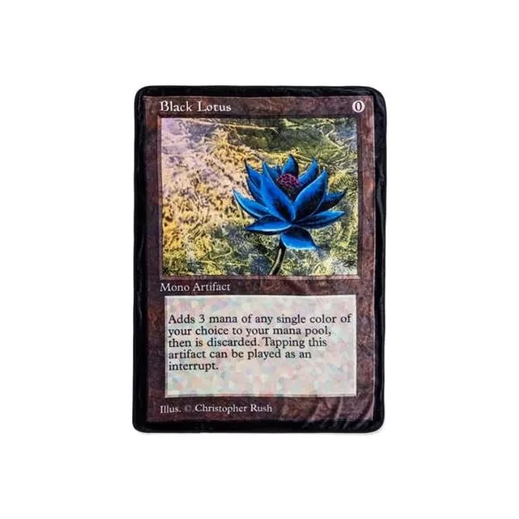 Magic: The Gathering - Single Sided Fleece Throw Blanket (45x60 Inch) - Black Lotus-SRE-CFB-MTG-LOTUS-C