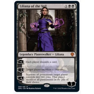 Magic: The Gathering - Single Sided Fleece Throw Blanket (45x60 Inch) - Liliana Of The Veil-SRE-CFB-MTG-LAVL-C
