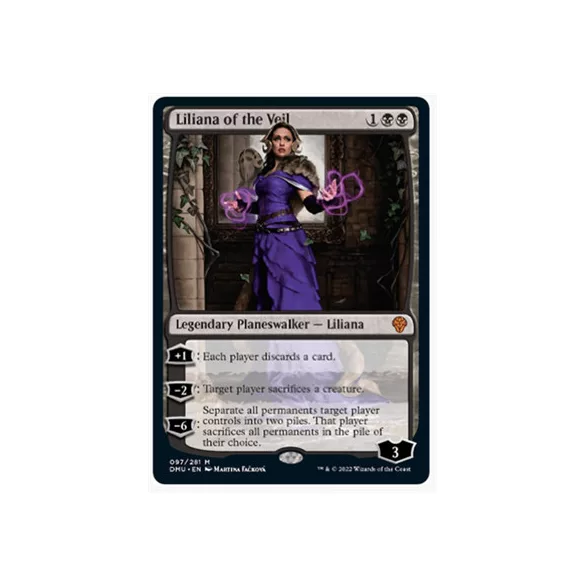 Magic: The Gathering - Single Sided Fleece Throw Blanket (45x60 Inch) - Liliana Of The Veil-SRE-CFB-MTG-LAVL-C