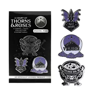 A Court Of Thorns and Roses - Enamel Pins (3-Pack)-CQJ-CJ2355-C