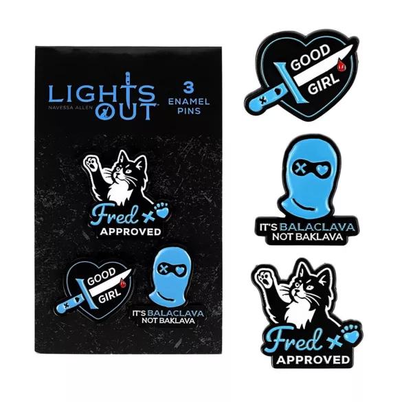 Lights Out - Enamel Pins (3-Pack)-CQJ-CJ1957-C