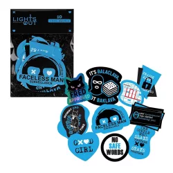 Lights Out - Vinyl Decal Stickers (10-Pack)