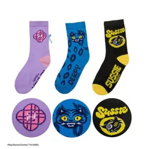 KPop Demon Hunters - Socks (Set of 3) - Saja Boys-CR1625
