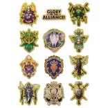 World of Warcraft - Alliance Mystery Pin Badge CDU featuring 12 Blind Boxes-ABK-WOW16-CDU