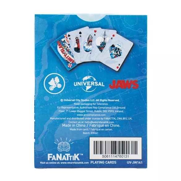 Jaws - Playing Cards / Jaws - Playing Cards CDU Containing 12 Packs-UV-JW141-CDU