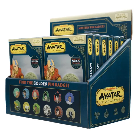 Avatar: The Last Airbender - Mystery Pin Badge CDU Containing 12 Blind Boxes-V-ATLA13-CDU