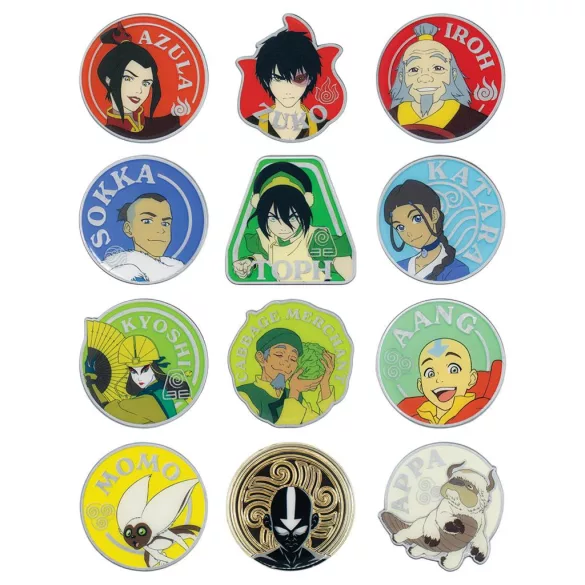 Avatar: The Last Airbender - Mystery Pin Badge CDU Containing 12 Blind Boxes-V-ATLA13-CDU