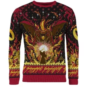 Lord of the Rings - Christmas Jumper (Size: M) - Balrog-1201297