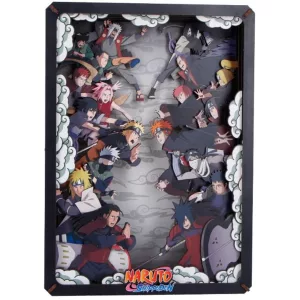Naruto Wooden Theatre Large (26,3 cm) - Combat fa dioráma