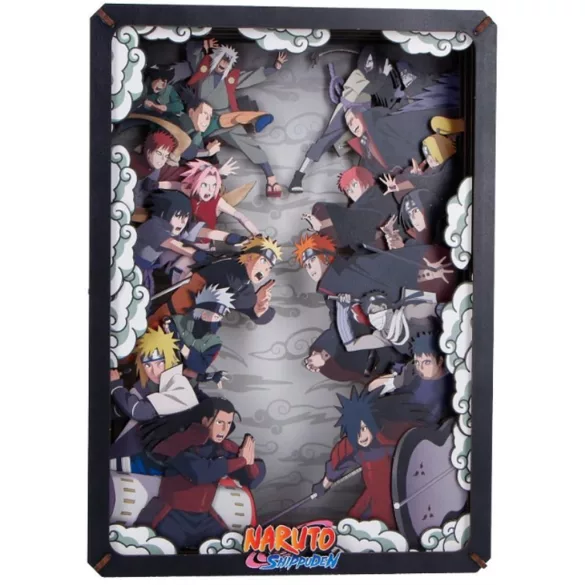 Naruto Wooden Theatre Large (26,3 cm) - Combat fa dioráma