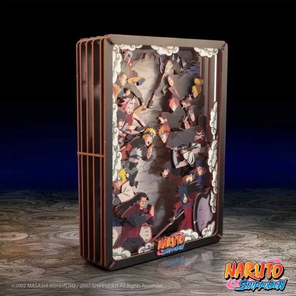 Naruto Wooden Theatre Large (26,3 cm) - Combat fa dioráma