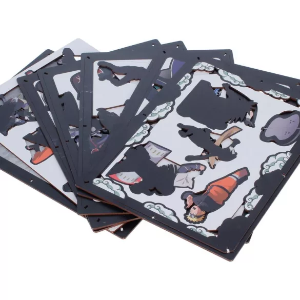Naruto Wooden Theatre Large (26,3 cm) - Combat fa dioráma
