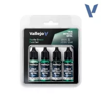Vallejo True Metallic Metal Beetle Green Paint Set (4)-77265