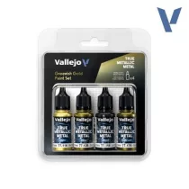 Vallejo True Metallic Metal Greenish Gold Paint Set (4)-77267