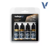 Vallejo True Metallic Metal Arcane Gold Paint Set (4)-77268