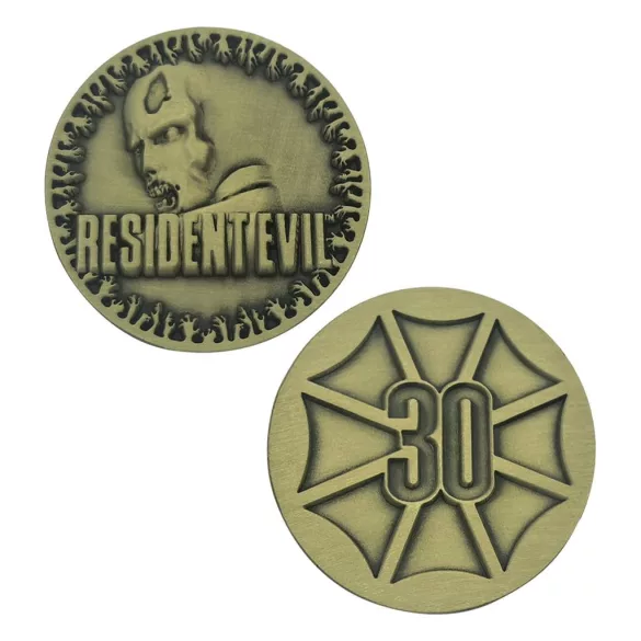 Resident Evil - 30th Anniversary Presentation Coin - Antique Brass Edition-CAP-RE103