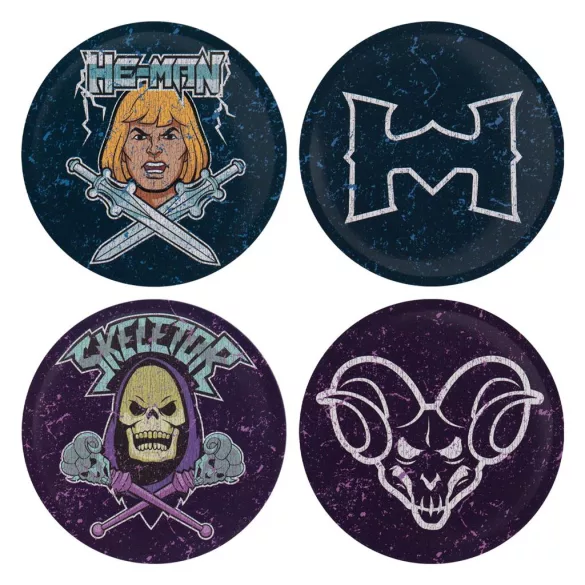 Masters of the Universe™ - Set of Four Printed Metal Coasters-M-MOTU05