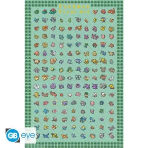 Pokémon - Maxi Poster (91,5x61 cm) - Pixel Art-GBYDCOA042