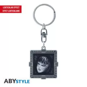 Junji Ito - Lenticular Keychain - Cursed Reflection Tombie-ABYKEY655