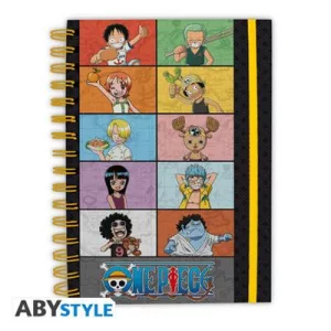 One Piece - A5 Spiral Notebook - Young Straw Hat Crew-ABYNOT164