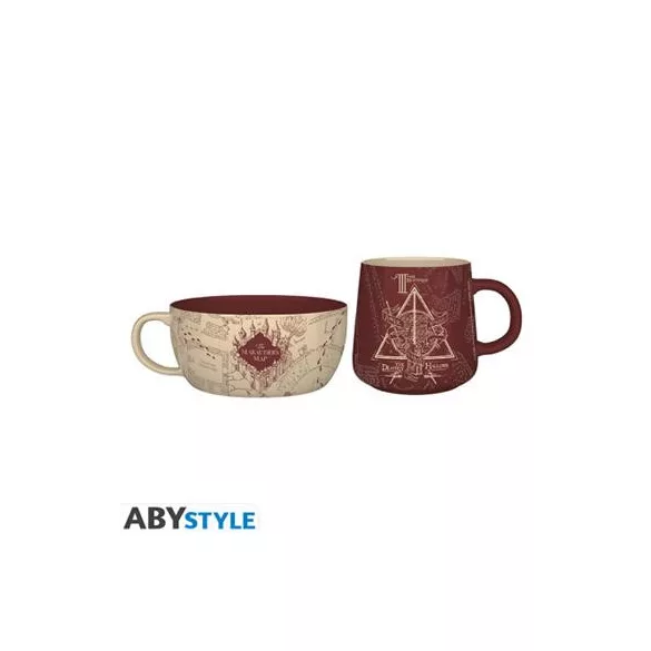 Harry Potter - Mug + Bowl Breakfast Set - Marauder's Map-ABYTAB170