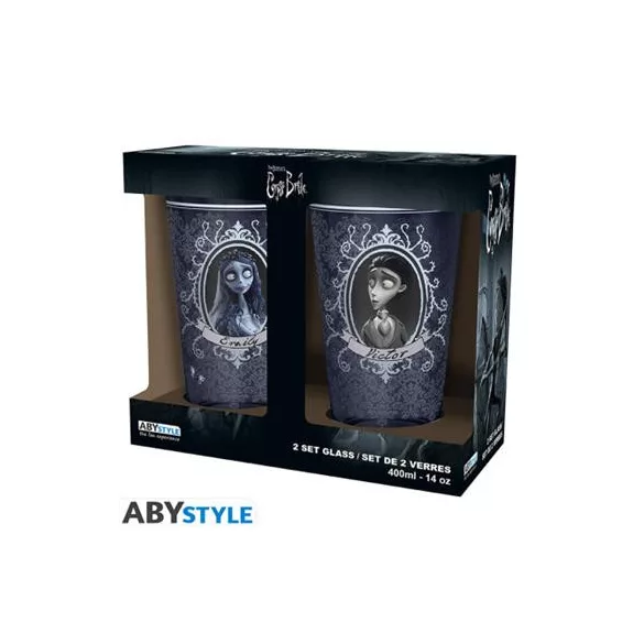 Corpse Bride - Set of 2 XXL Glasses - Victor & Emily-ABYVER325
