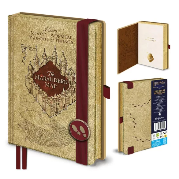 Harry Potter - Premium A5 Slider Notebook - Marauders Map-SR2501426