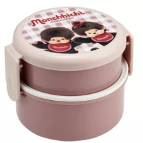 Monchichi - Double Layered Round Shape Lunch Box-SKATER-MC-71483
