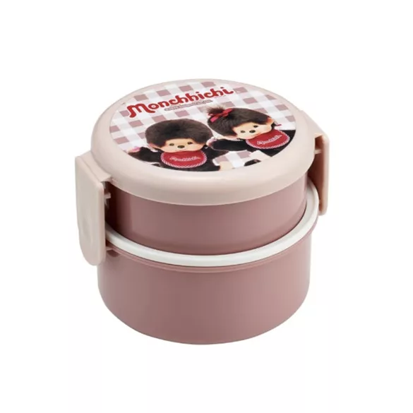 Monchichi - Double Layered Round Shape Lunch Box-SKATER-MC-71483